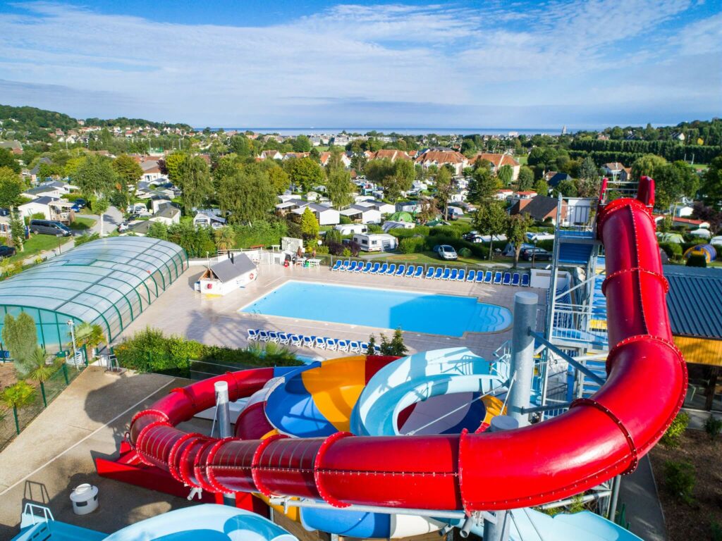 toboggans géants au camping la vallée